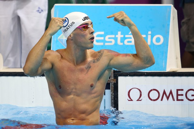 Bruno Fratus. Trofeu Maria Lenk de Natacao, realizado no Centro Aquatico Olimpico. 20 de abril de 2016, Rio de Janeiro, RJ, Brasil. Foto: Satiro Sodré/ SSPress
