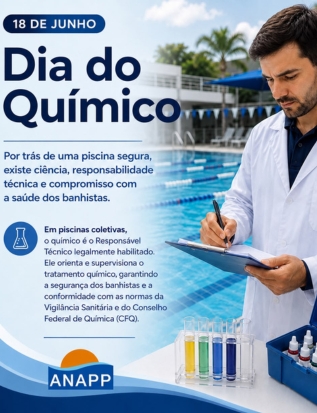 Dia do Químico: ciência, responsabilidade e segurança a serviço das piscinas
