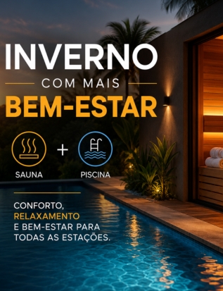 Sauna e piscinas no inverno: combinação amplia o bem-estar e valoriza as áreas de lazer