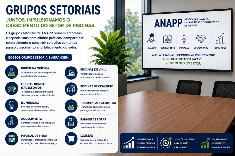Conexão, estratégia e desenvolvimento: o papel da ANAPP no fortalecimento do setor de piscinas